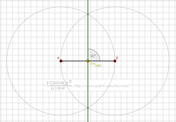 Immagine, Asse e punto medio di un segmento