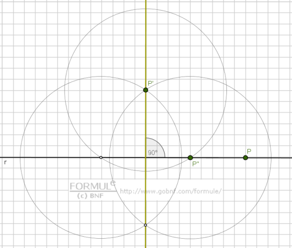 costruzione geometrica rette perpendicolari, rette perpendicolari