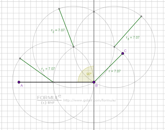 Image, Perpendicular to a line segment through one of its endpoints